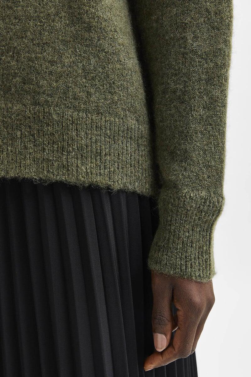 pedro del hierro Jersey de cuello redondo confeccionado con lana y alpaca. Regular Fit Tienda