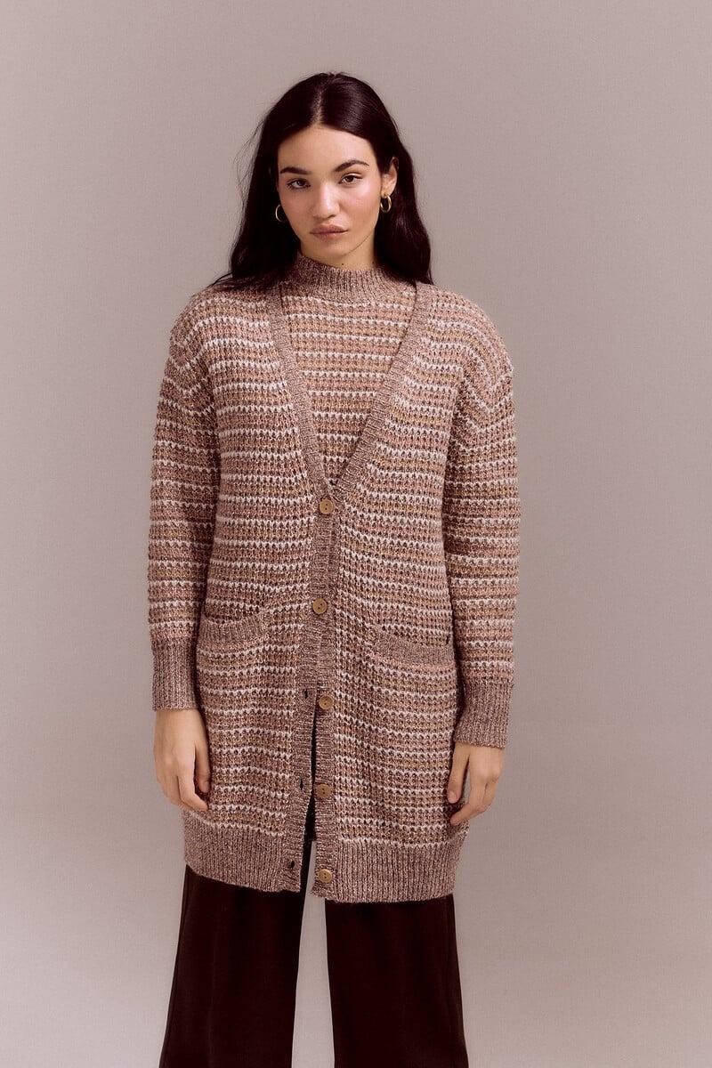 pedro del hierro Chaqueta punto estructura multicolor Solo hoy