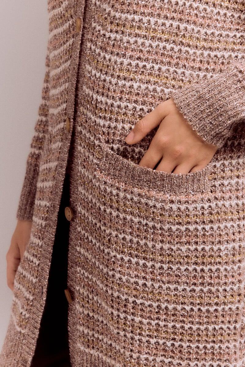 pedro del hierro Chaqueta punto estructura multicolor Solo hoy