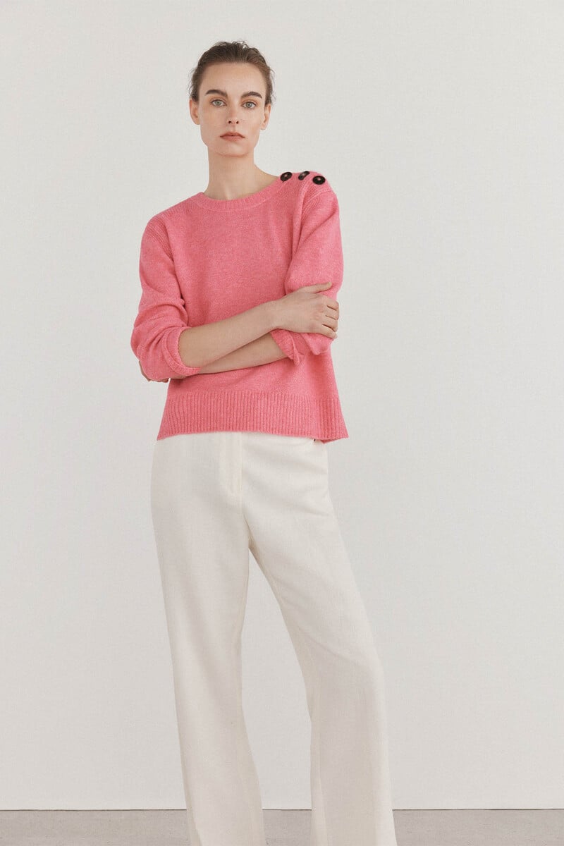 pedro del hierro Jersey abotonadura hombro Oferta especial de fábrica