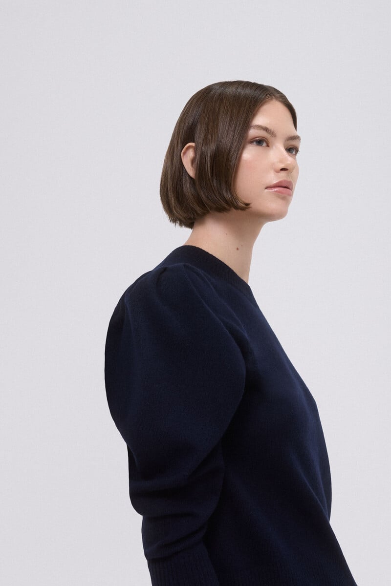 pedro del hierro Jersey frunces 100% lana Superdescuento