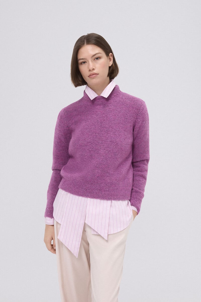 pedro del hierro Jersey cropped detalle ochos Grandes descuentos