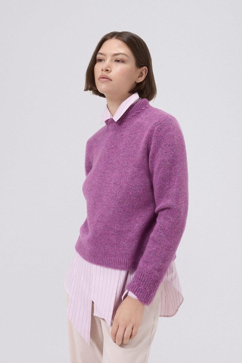 pedro del hierro Jersey cropped detalle ochos Grandes descuentos