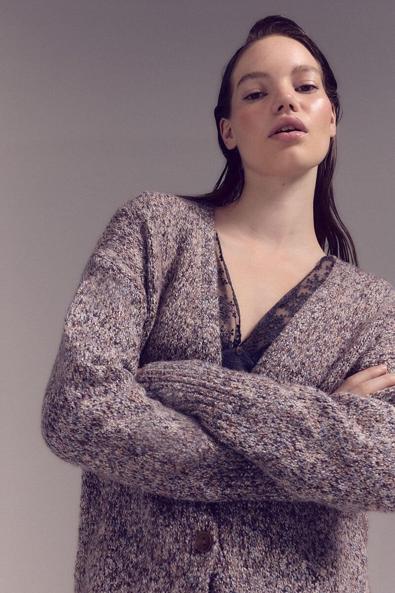pedro del hierro Chaqueta punto larga Oferta exclusiva