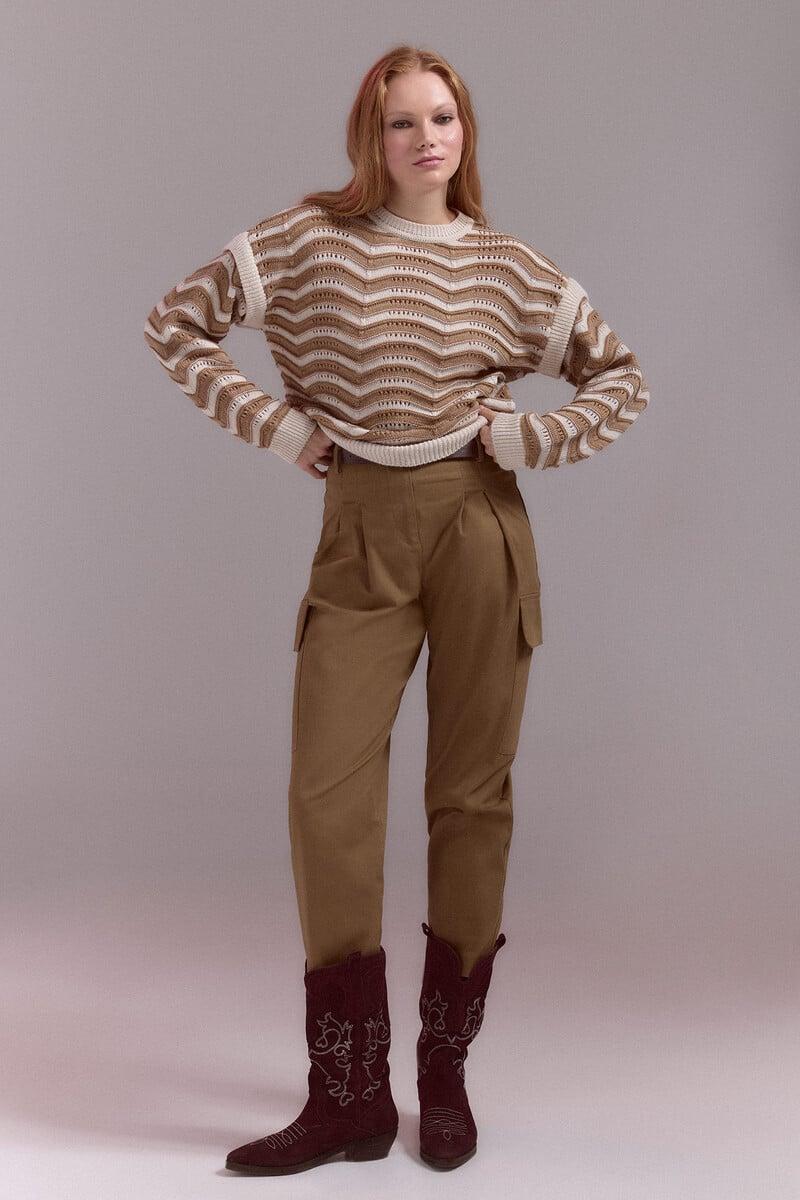 pedro del hierro Jersey estrcuctura onda bicolor Última moda