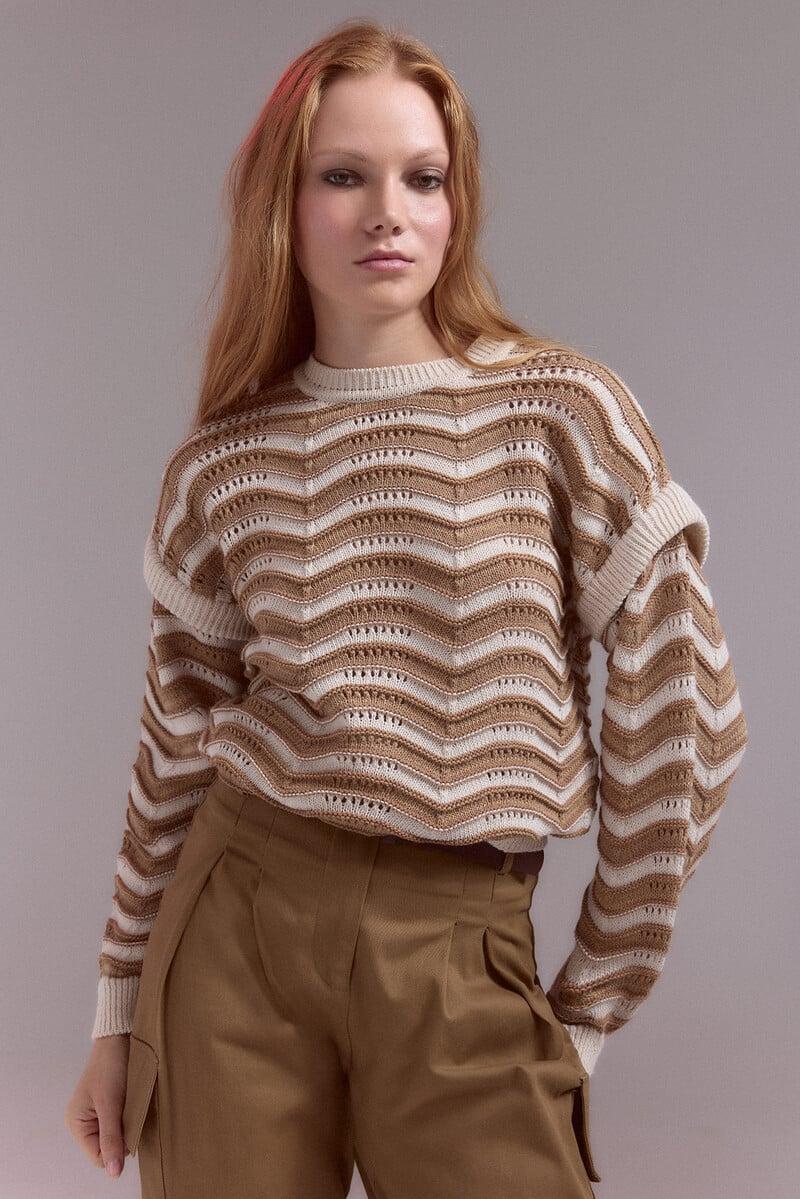 pedro del hierro Jersey estrcuctura onda bicolor Última moda