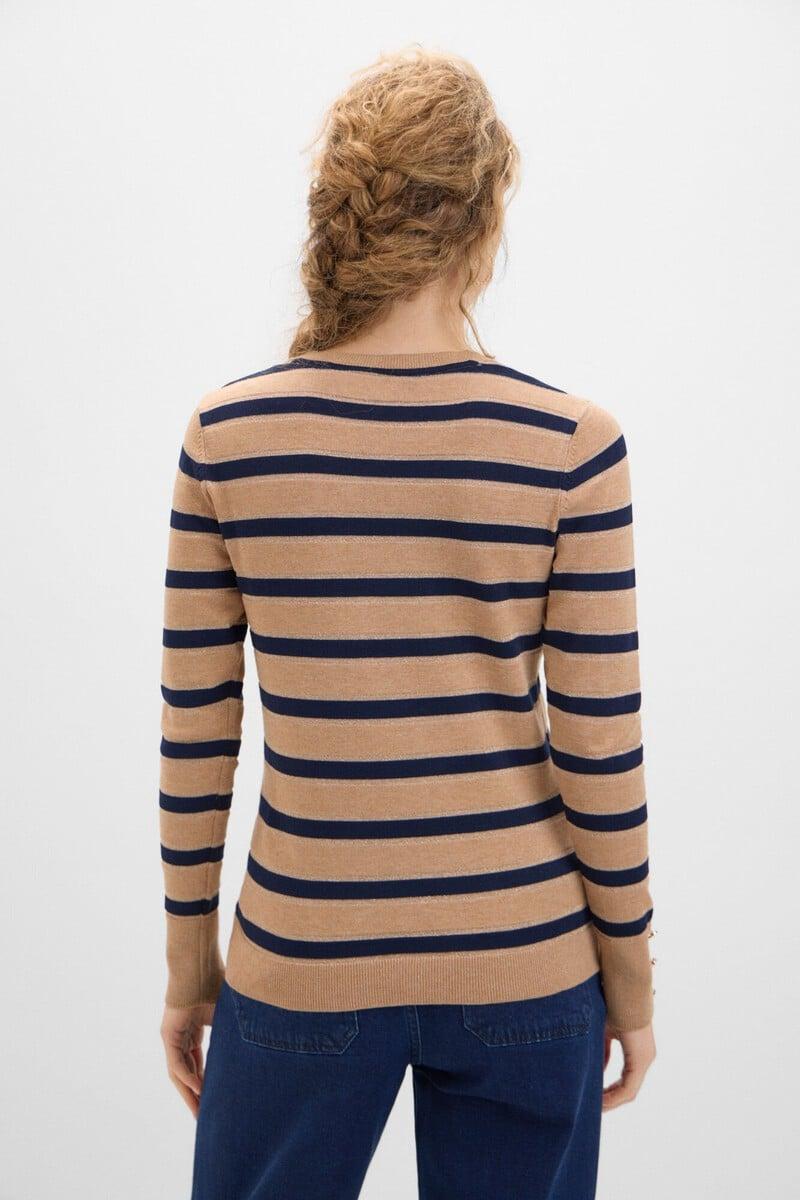 pedro del hierro Jersey rayas metalizadas Grandes ahorros