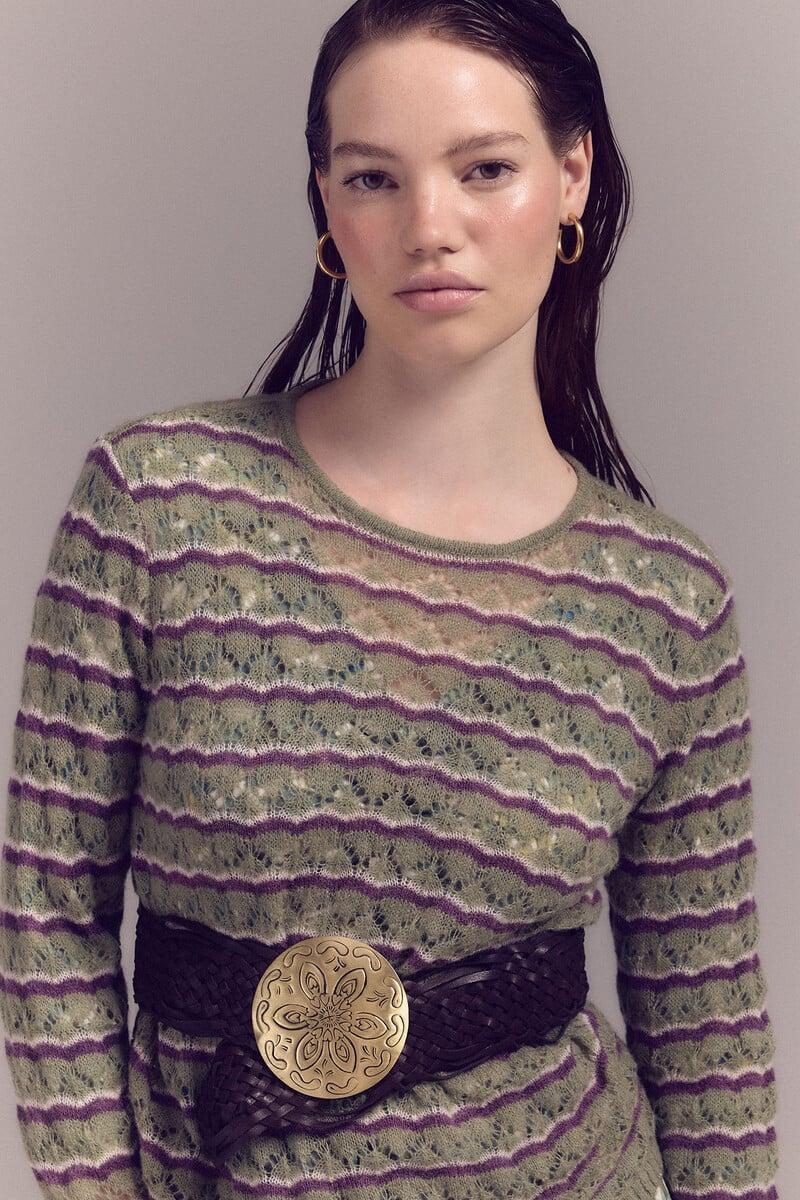 pedro del hierro Jersey calado rayas Precio ultrabajo