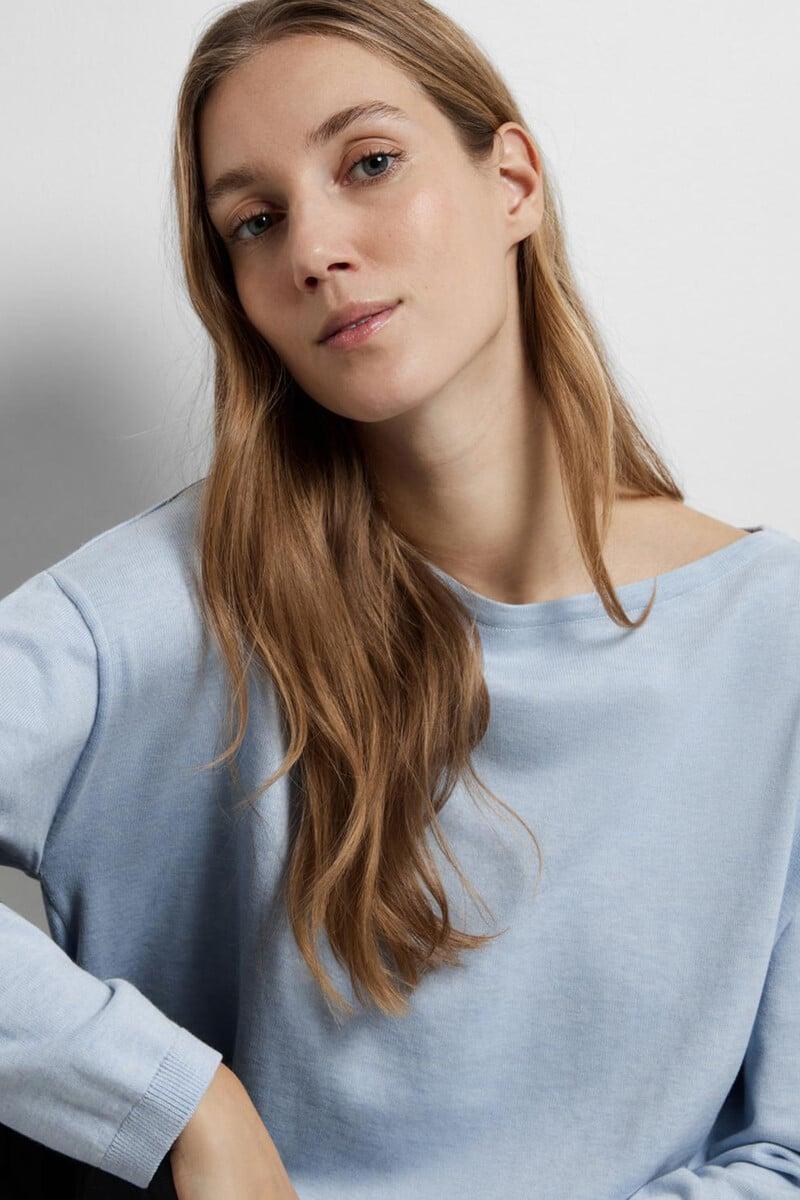pedro del hierro Jersey con cuello de barco 100% algodón Outlet online
