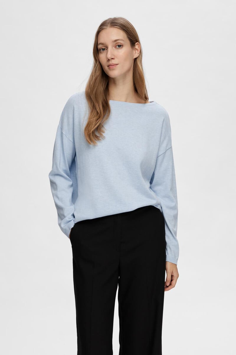 pedro del hierro Jersey con cuello de barco 100% algodón Outlet online