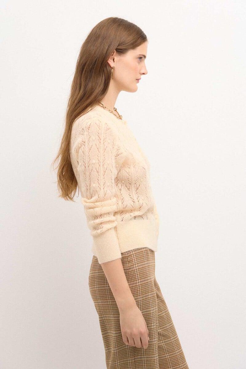 pedro del hierro Taresa. Chaqueta de punto pointelle Ofertas
