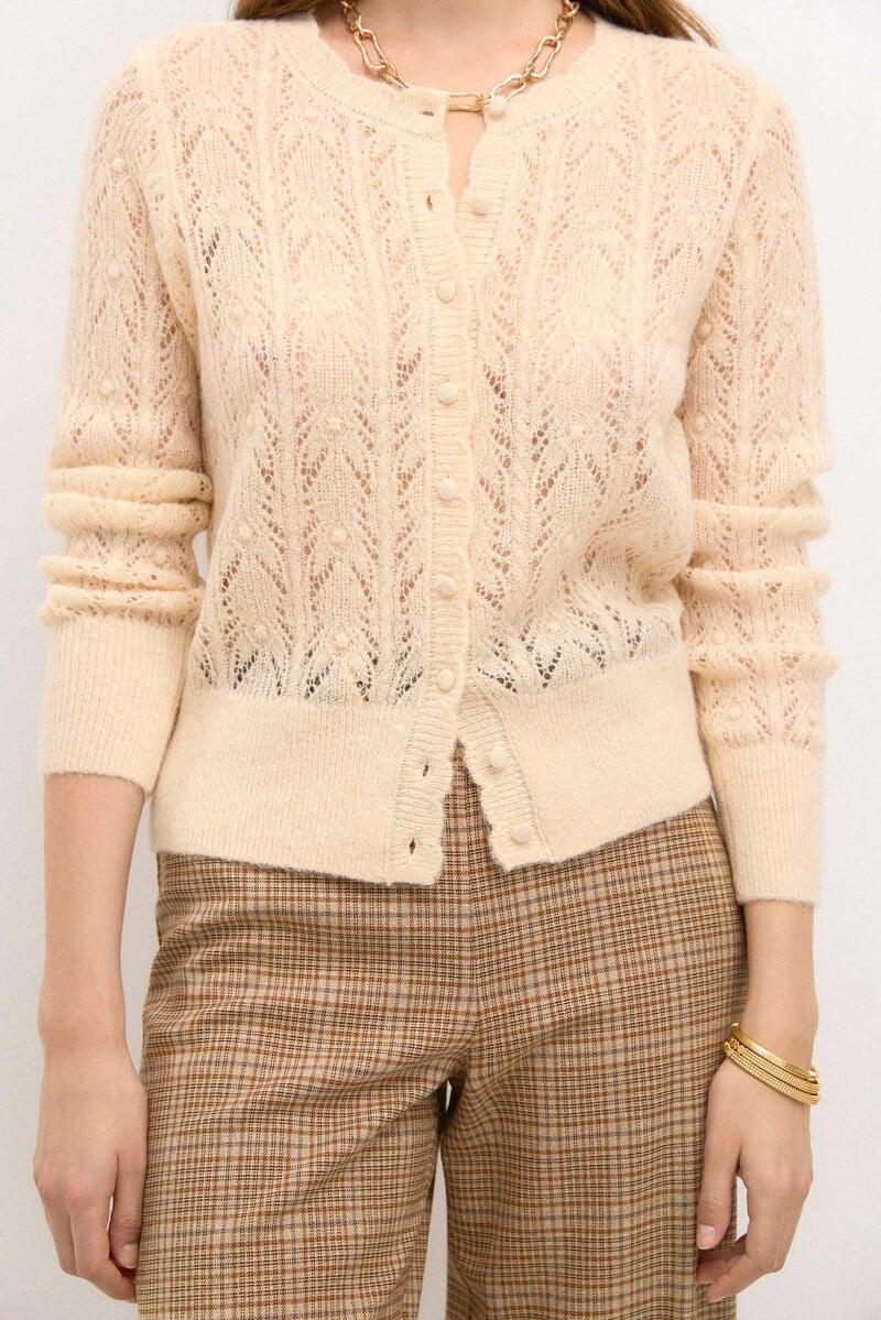 pedro del hierro Taresa. Chaqueta de punto pointelle Ofertas