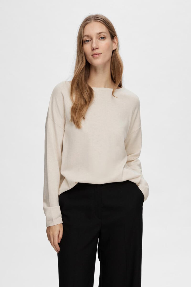 pedro del hierro Jersey con cuello de barco 100% algodón En oferta
