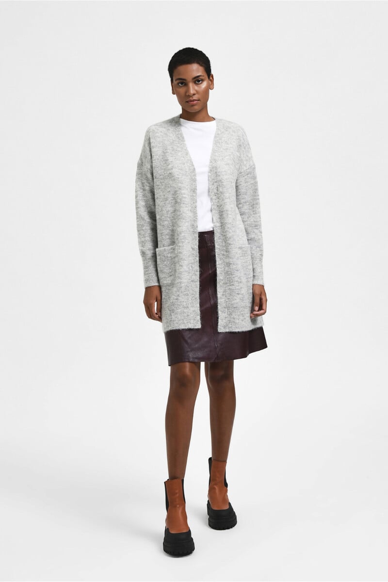 pedro del hierro Cárdigan largo confeccionado con lana y alpaca Rebajas baratas