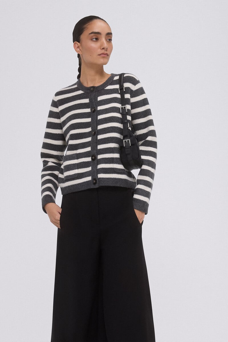 pedro del hierro Chaqueta rayas bicolor botones metálicos Ventas relámpago