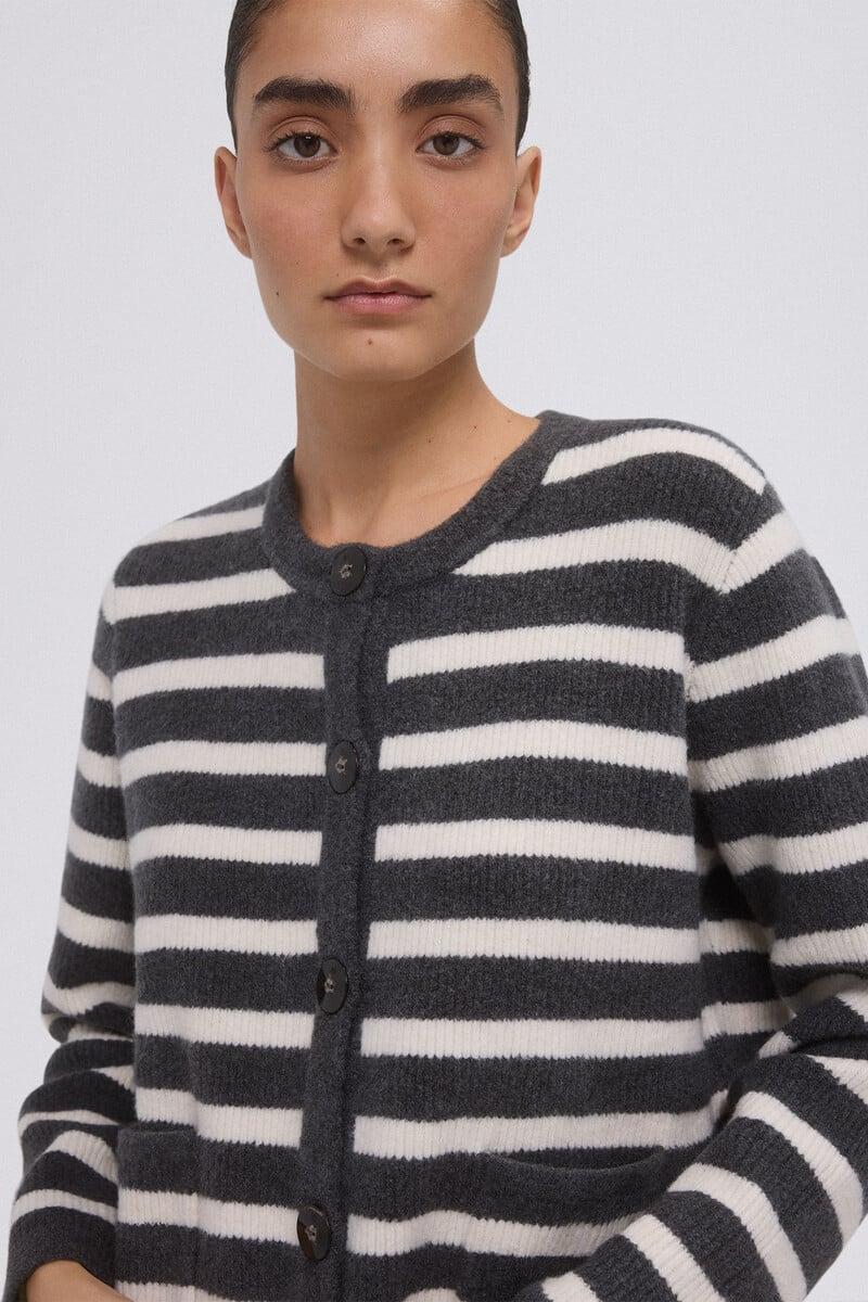 pedro del hierro Chaqueta rayas bicolor botones metálicos Ventas relámpago