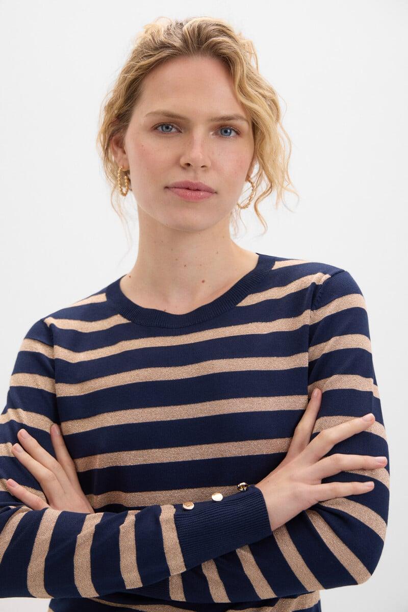 pedro del hierro Jersey rayas metalizadas Tienda