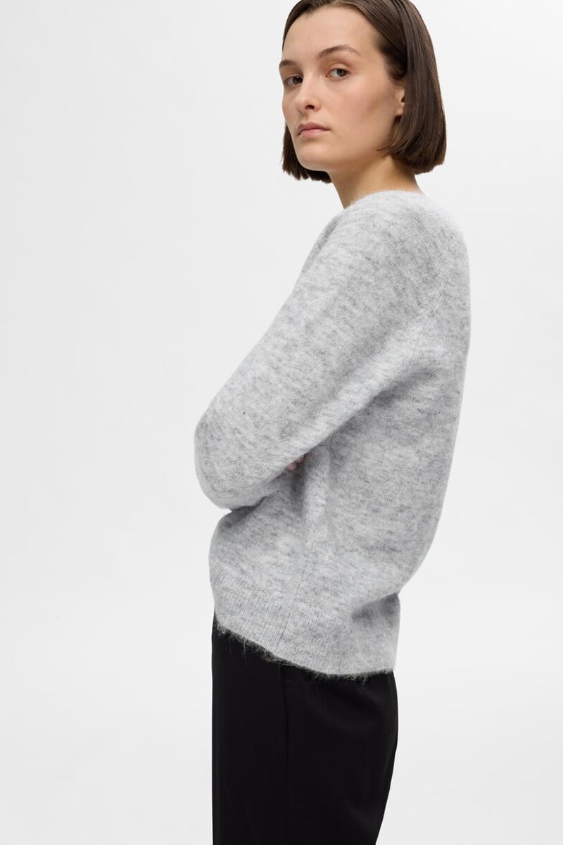 pedro del hierro Jersey de cuello en V confeccionado con lana y alpaca. Regular Fit