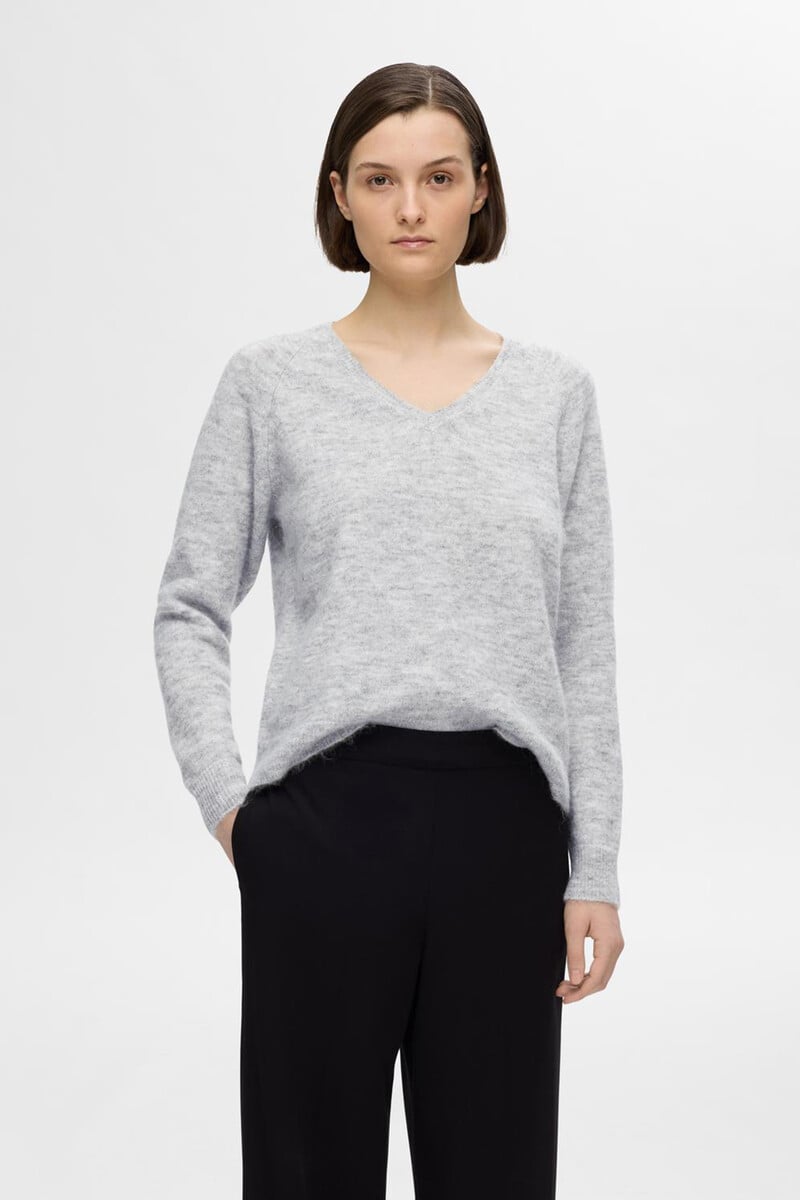 pedro del hierro Jersey de cuello en V confeccionado con lana y alpaca. Regular Fit Rebajas top