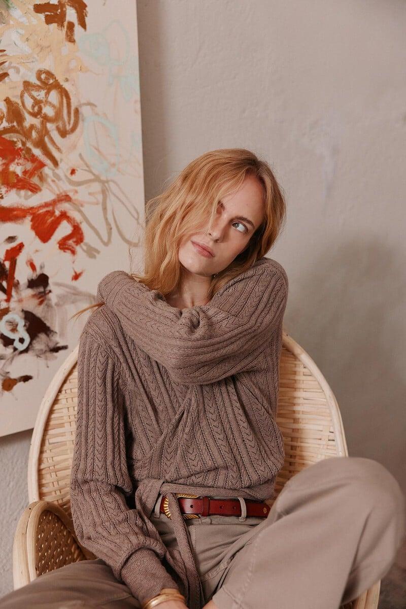pedro del hierro Sara. Chaqueta de punto cruzada Grandes descuentos