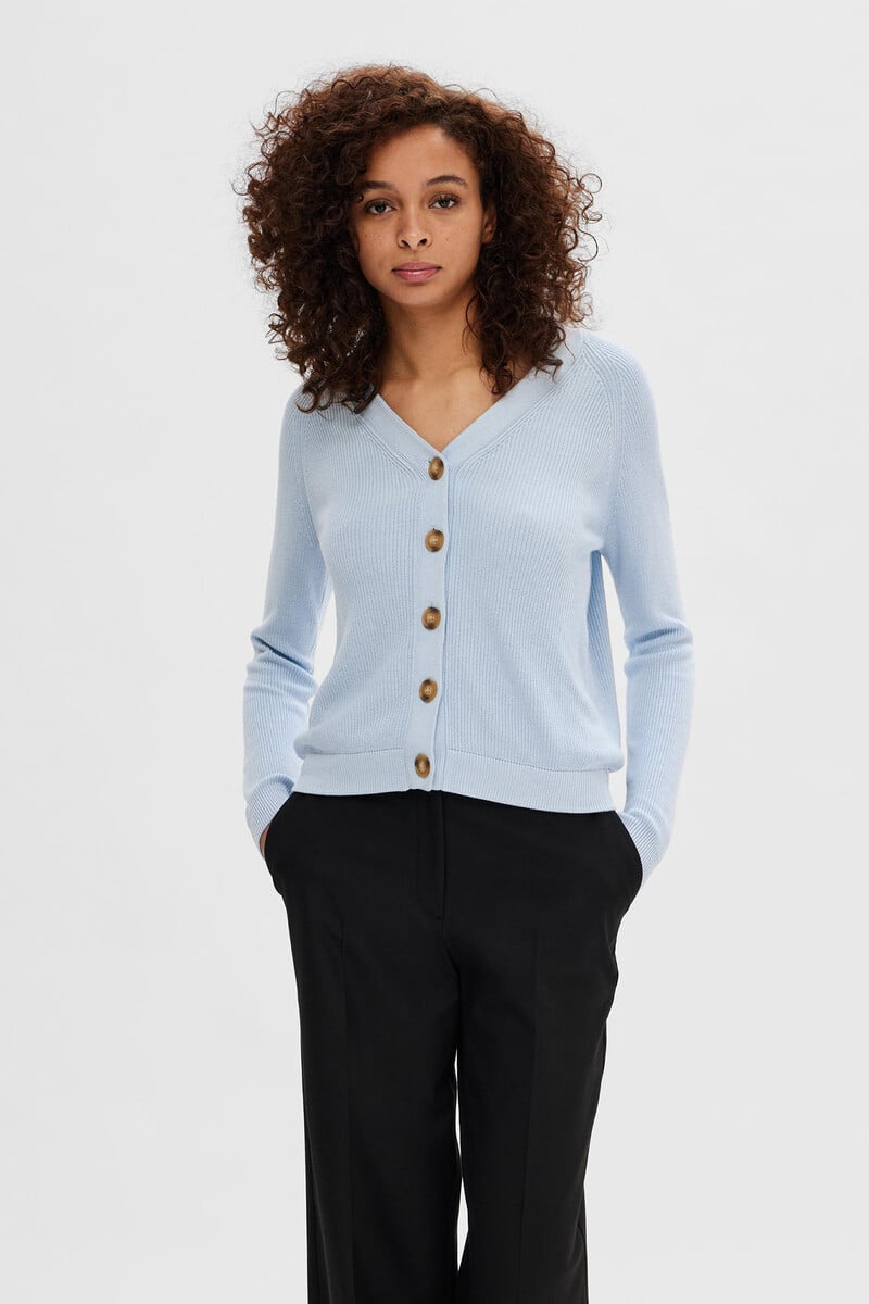 pedro del hierro Cardigan con cuello de pico confeccionado con Lenzing Ecovero y algodón Libre de impuestos