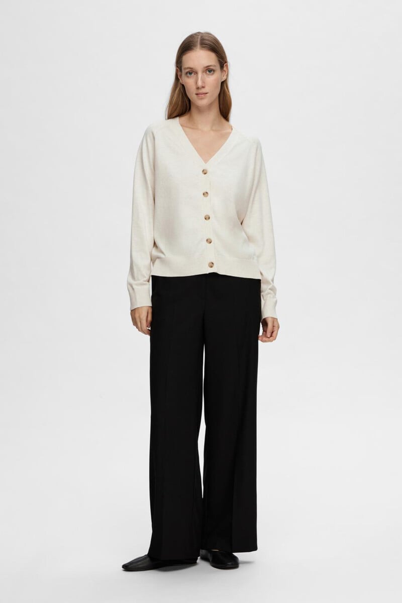 pedro del hierro Cardigan con cuello de pico 100% algodón Última moda