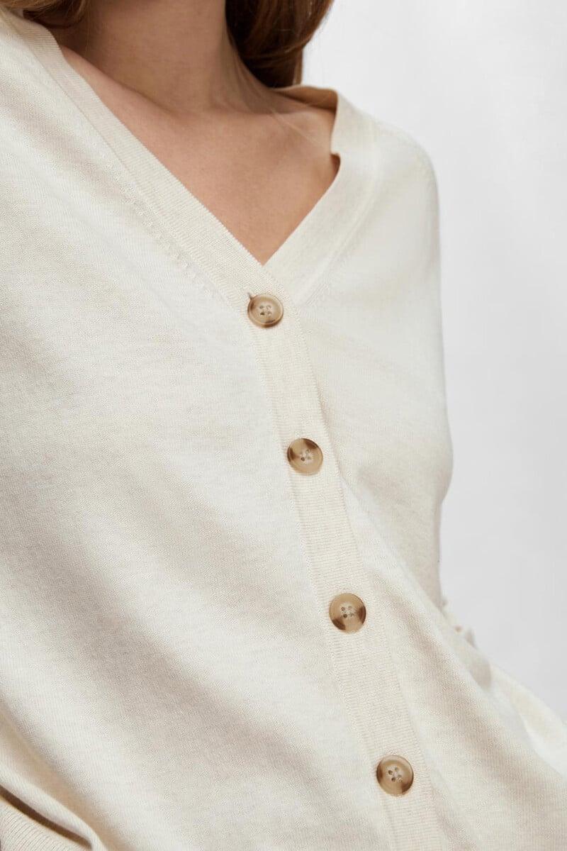 pedro del hierro Cardigan con cuello de pico 100% algodón Última moda