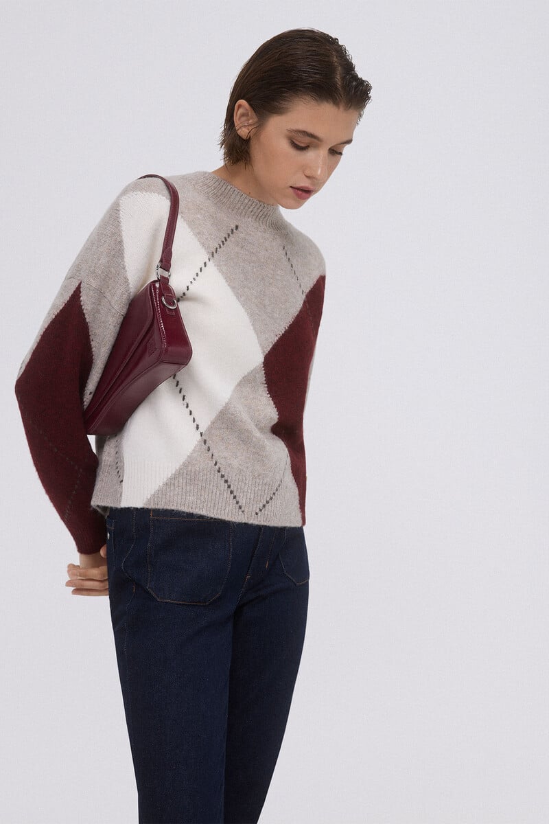pedro del hierro Jersey jacquard rombos Grandes ahorros