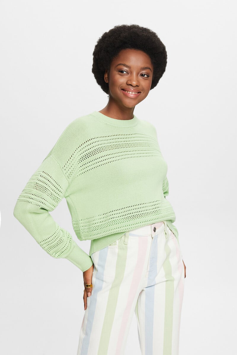 pedro del hierro Jersey relaxed fit calados algodón Rebajas de fin de temporada