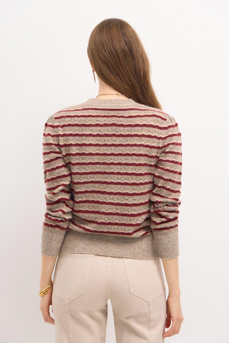 pedro del hierro Telma. Jersey rayas calado Precio ultrabajo