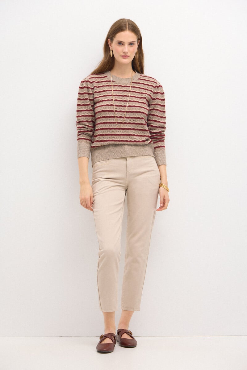 pedro del hierro Telma. Jersey rayas calado Precio ultrabajo