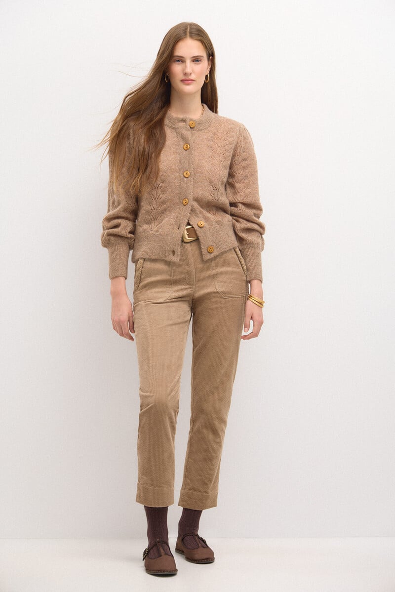 pedro del hierro Tiziana. Chaqueta de punto calados Devoluciones gratuitas