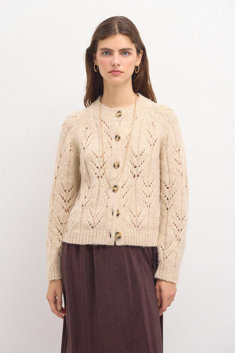 pedro del hierro Tricia. Chaqueta de punto calado En línea