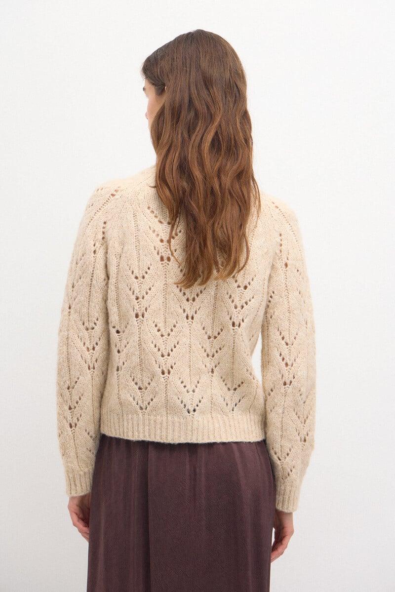 pedro del hierro Tricia. Chaqueta de punto calado En línea