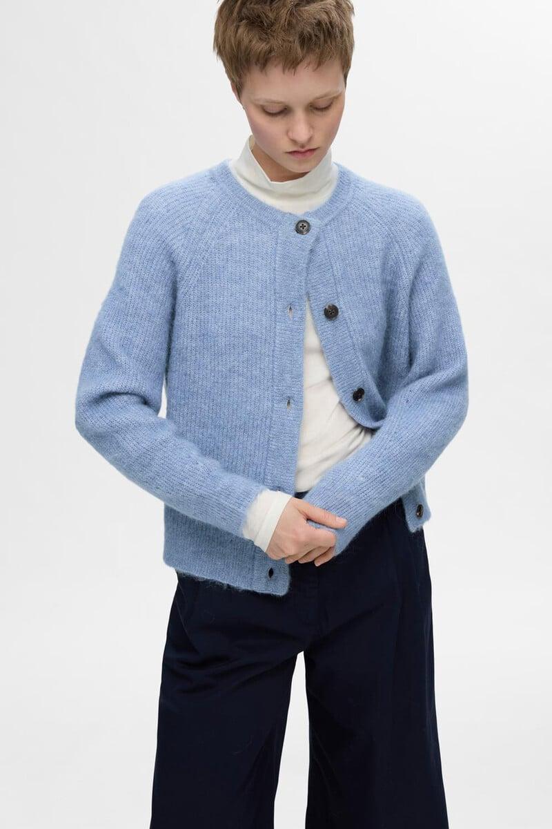 pedro del hierro Cárdigan corto confeccionado con lana y alpaca Gran oferta