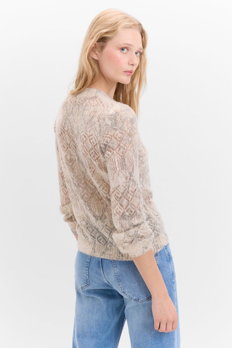 pedro del hierro Jersey estampado calados Rebajas de fábrica