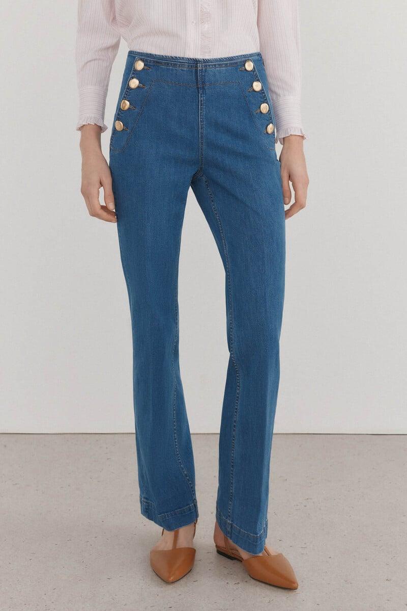 pedro del hierro Jeans flare full length Último día
