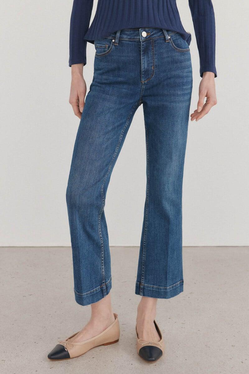pedro del hierro Jeans flare cropped Liquidación