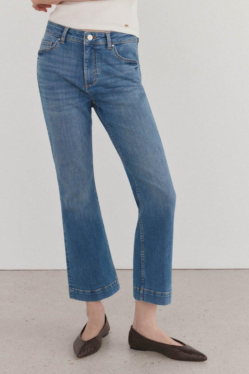 pedro del hierro Jeans flare cropped En oferta