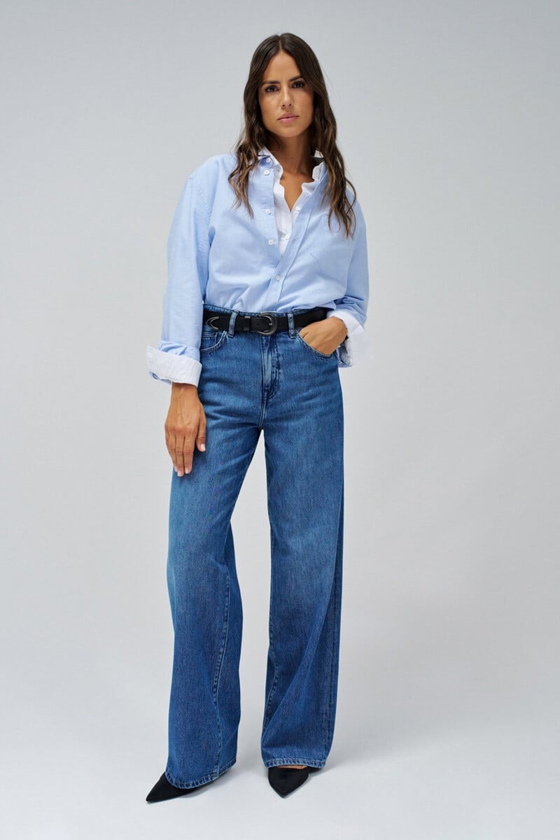 pedro del hierro Jeans wide leg Grandes ahorros