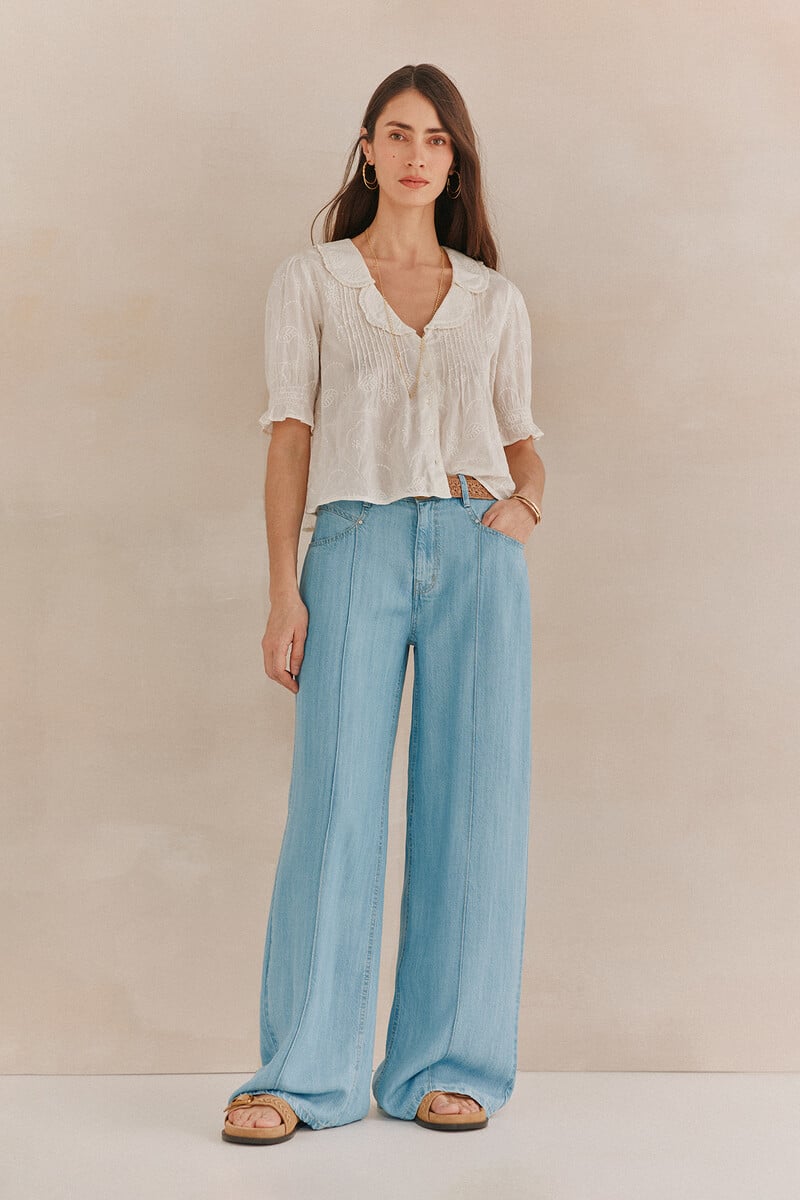 pedro del hierro Bruna. Pantalón fluído Rebajas