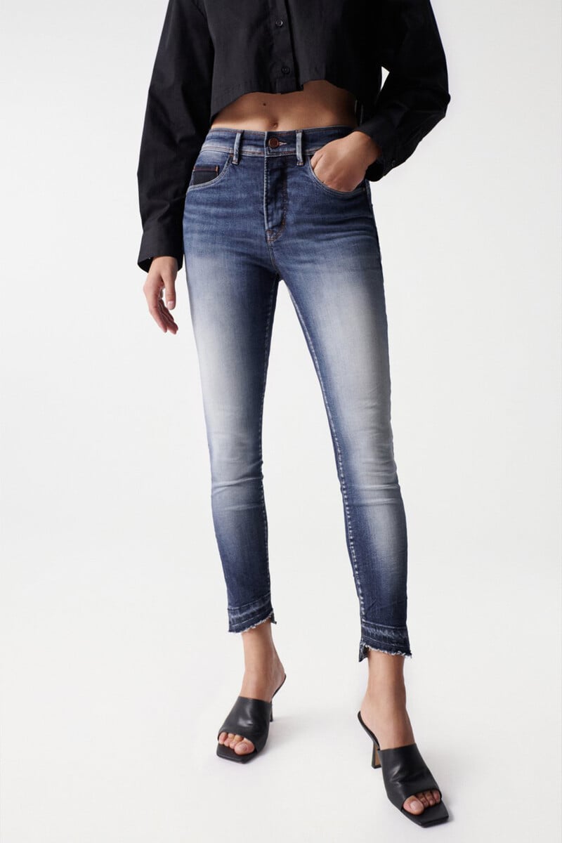 pedro del hierro Vaqueros faith push in cropped lavado premium Rebajas online