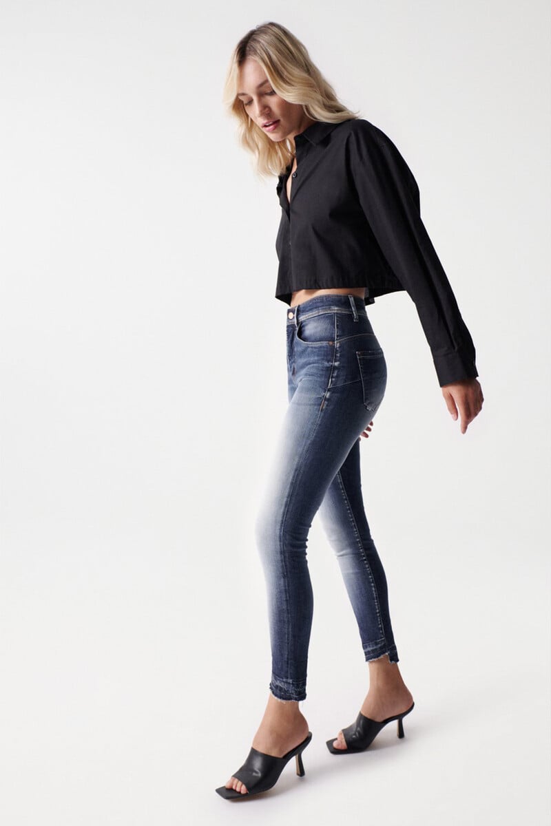 pedro del hierro Vaqueros faith push in cropped lavado premium Rebajas online
