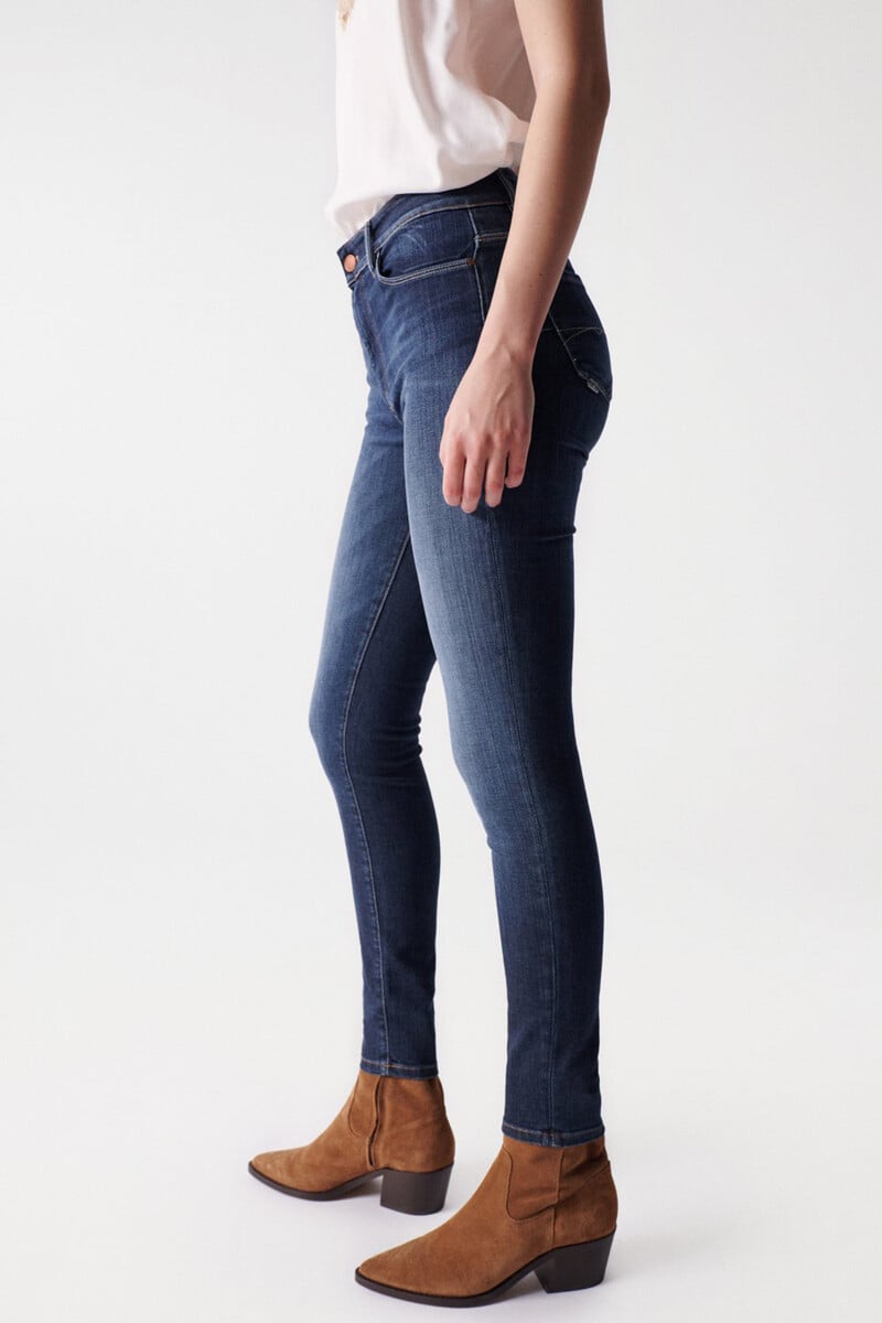 pedro del hierro Vaqueros destiny push up skinny con lavado oscuro Envío gratis