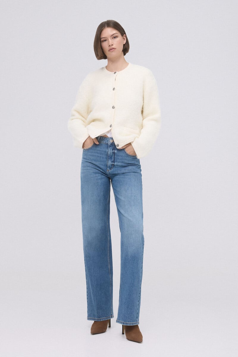 pedro del hierro Pantalones vaqueros wide leg full length