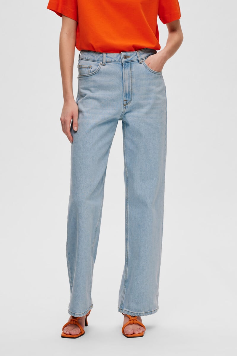 pedro del hierro Pantalón vaquero Wide Leg confeccionado con algodón orgánico Precios de Black Friday