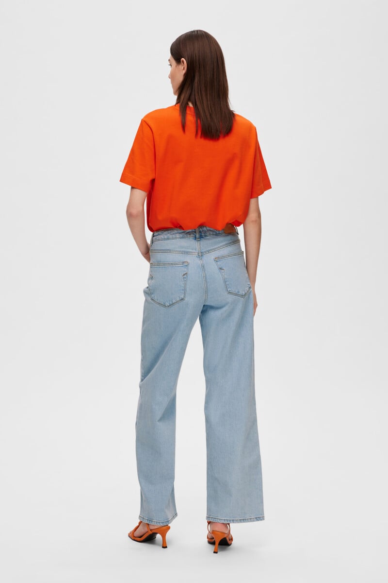 pedro del hierro Pantalón vaquero Wide Leg confeccionado con algodón orgánico Precios de Black Friday