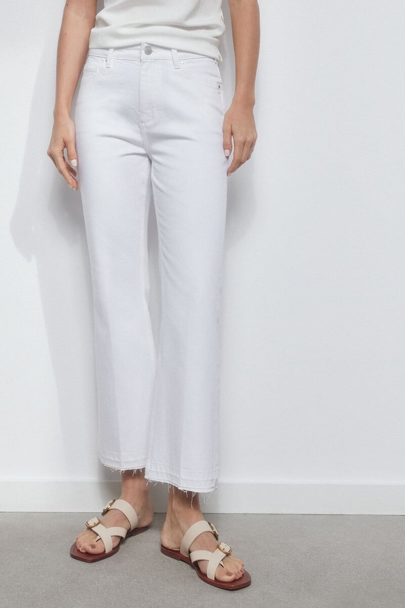 pedro del hierro Pantalón vaquero skinny flare cropped Outlet
