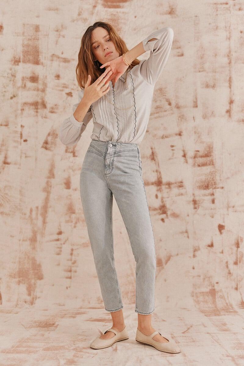 pedro del hierro Beatriz. Jeans con canesu Gran oferta