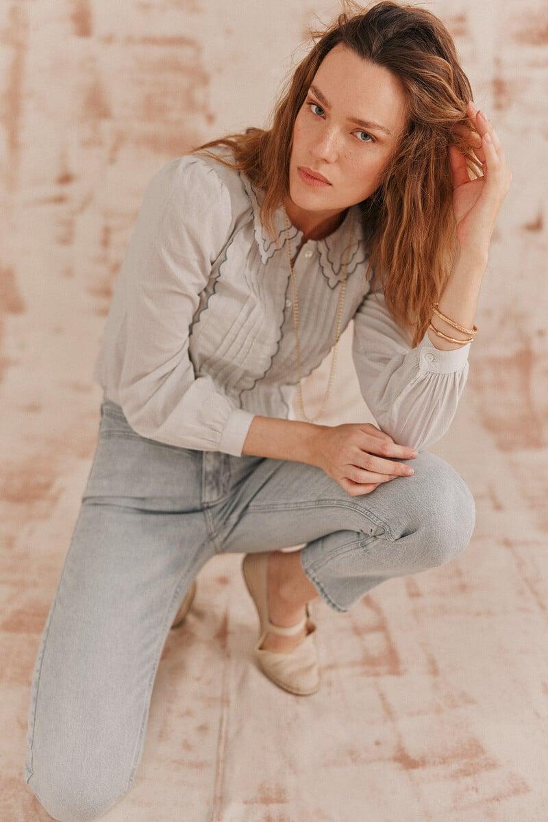 pedro del hierro Beatriz. Jeans con canesu Gran oferta